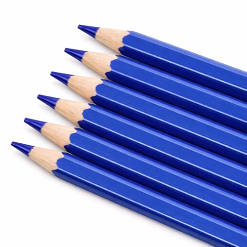 Mandala Crafts Blue Water Soluble Fabric Pencils for Sewing Quilting - color: Blue