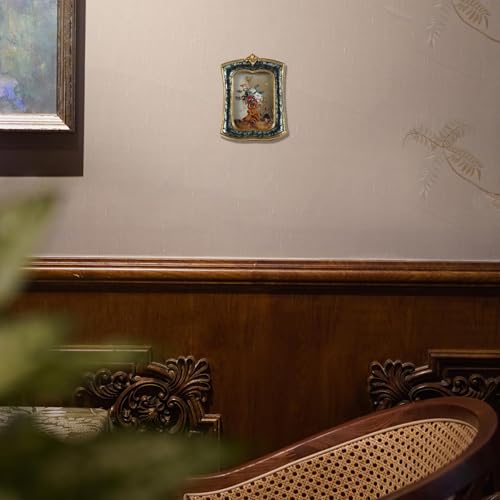 Vintage Picture Frame 2.5x3.5 Antique Ornate Photo Frame Tabletop and Wall Hanging, Decorative Retro Design Home Decor, Old-Fashioned Photo Gallery Art, Moss Agate Green - color: Moss Agate Green, size: 2.5x3.5