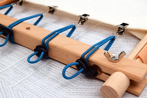 Scroll rod tension Set of 8 Side Tensioners for Embroidery Frames System for tightening canvas Tension Clips for cross stitch kit embroidery frame scroll rod supplies tensioners for embroidery frames
