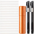 Isslly Fabric Pencils for Sewing, White, 2Pen+20Refills, 5.23in - color: White, 2Pen+20Refills