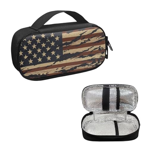 American US Flag Insulin Pen Cooler Travel Case Waterproof Diabetic Medication Insulated Cool Organizer for Insulin Pen and Other Diabetic Supplies Easy to Use & Carry - color: American Us Flag