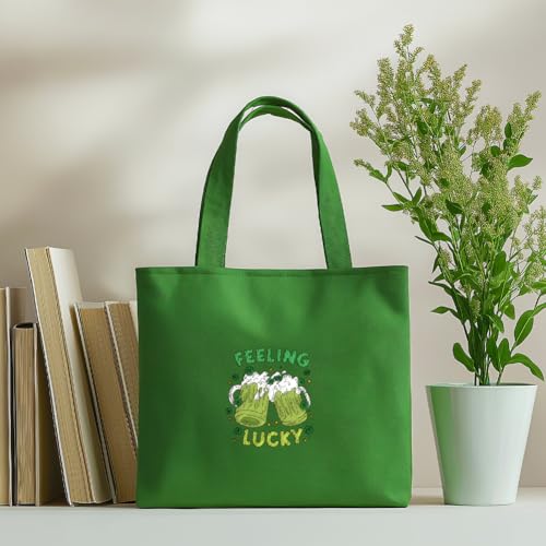 ORIGACH 4 Sheets Saint Patrick's Day Water Soluble Embroidery Patterns Stabilizers - Pre-Printed Lucky Shamrock Gnome Hat & Truck Designs - Stick & Stitch Embroidery Paper for Hand Sewing Lovers - color: Lucky Shamrock Gnome Hat & Truck