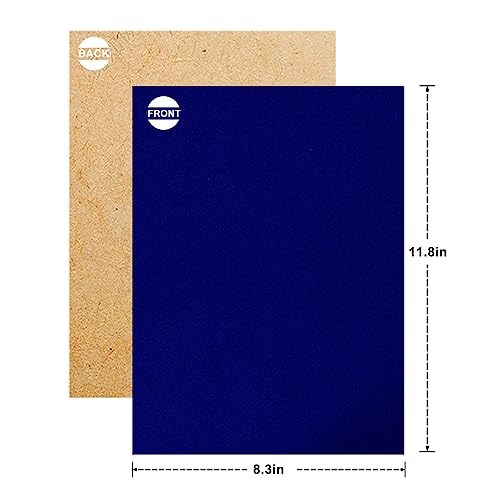 Mesheshe 40PCS Self Adhesive Felt, DIY Self Adhesive Fabric for Art & Crafts, Peel and Stick Felt for Drawer/Jewelry Box Felt Liner, A4 Size (8.3" x 11.8", Blue) - color: Blue, size: 40PCS