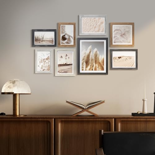 ArtbyHannah Gallery Wall Frame Set, 8 Pack Multi-color Picture Frame, Small - color: Multi, size: Small