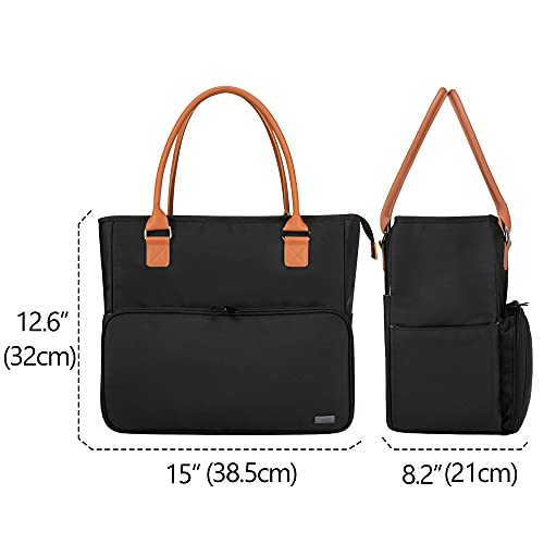 Yarwo Large Knitting Tote Bag with Crochet Hook & Needles Organizer Pockets