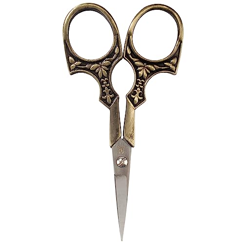 JubileeYarn Antique Style Heirloom Embroidery Craft Scissors - Bronze - 1 Scissor - color: Antique Heirloom - Bronze, size: 1 Scissor