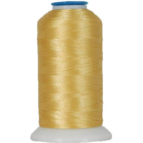 ThreadArt Polyester Machine Embroidery Thread, 1000M 40wt, Soft Gold 159 - color: Soft Gold