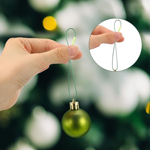 Shappy 1000 Pcs Christmas Ornament Hooks, Green - color: Green