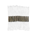 12 Skeins Embroidery Floss White Color, Friendship Bracelet String Cross Stitch Embroidery Thread Floss Bracelet Making Yarn, Craft Floss（White） - color: White