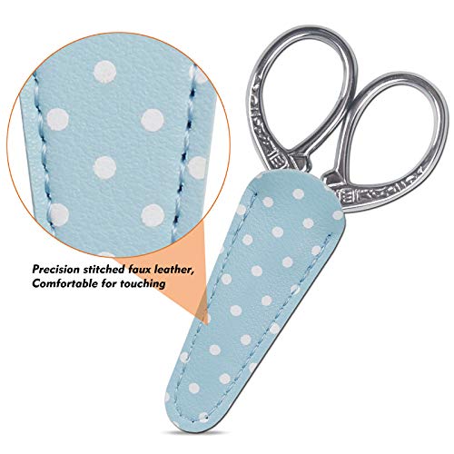Vintage Embroidery Scissors 3.6 inch Sharp Mini Crochet Cross Stitch Travel - color: Silver