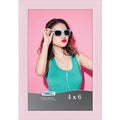 Icona Bay 4x6 Pastel Pink Picture Frame - Solid Wood, Pizzazz Collection - color: Pastel Pink, size: 4x6