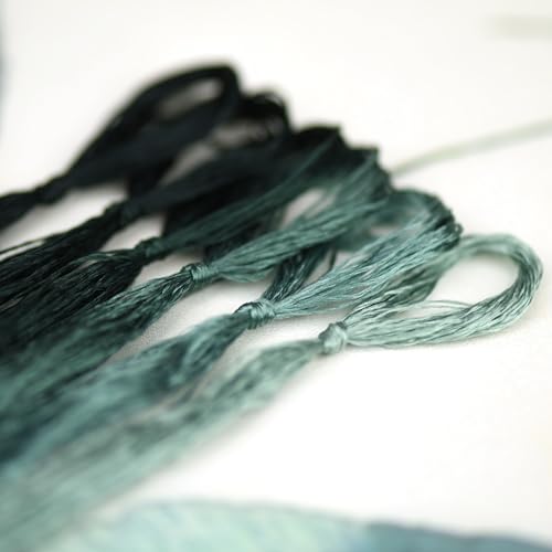 Mulberry Silk Floss Embroidery Thread Floss-Cross Stitch Threads China Silk Woven Jewelry Threads DIY Sewing Kits (52) - color: 52