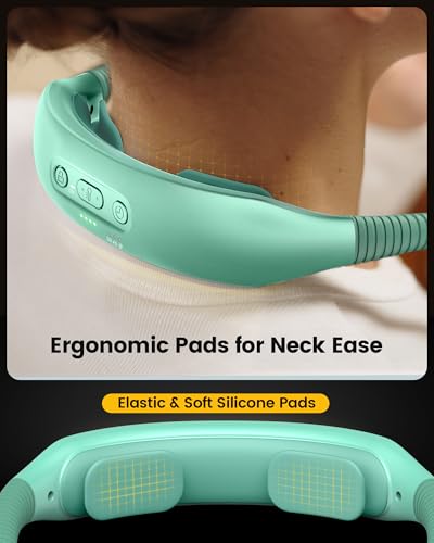 Glocusent Neck Light with Timer, 100 Hours Book Light for Bedtime Reading - color: Mint Green