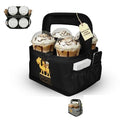 Drink Carrier with Handle – Durable No-Spill Insulated (4 Cup, Black) - color: Jet-Black, size: 4 cup