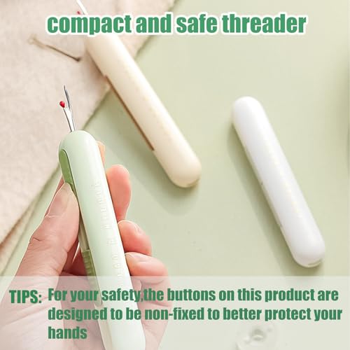 Dual Function Seam Ripper and Needle Threader Compact Design Needle Threaders for Hand Sewing Threaders for Sewing Perfect for Easy Stitch Removal and Threading Needles Efficient Seam Ripping(3 Pack)