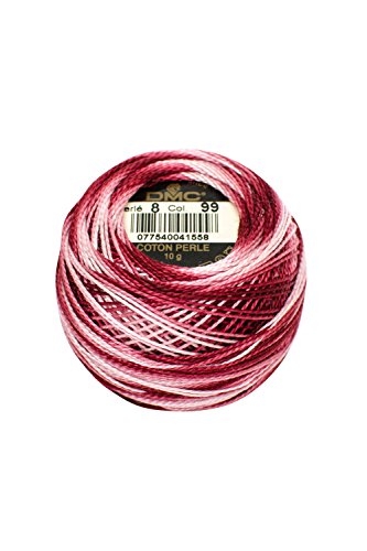 DMC Pearl Cotton Ball Size 8 87yd, Variegated Mauve
