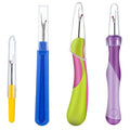 Molain 4 Pcs Seam Ripper Tool Seam Rippers for Sewing Seam Thread Removers Stitch Rippers Handy Unpicker Ergonomic Grip Stitch Remover Tool Stitch Ripper for Sewing Crafting Embroidery