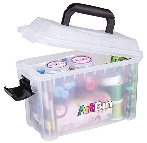 ArtBin Mini Sidekick Carrying Case with Handle, Clear - size: Mini
