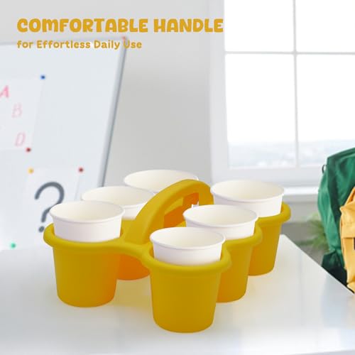 4E's Novelty 4 Pack Caddy for Classroom, Classroom Pencil Caddy, Durable Table Cup Drink Holder, Sturdy Schools Desk Bin, Craft Caddy, Colorful Art Supply Caddies for School Home, Teacher Organizer