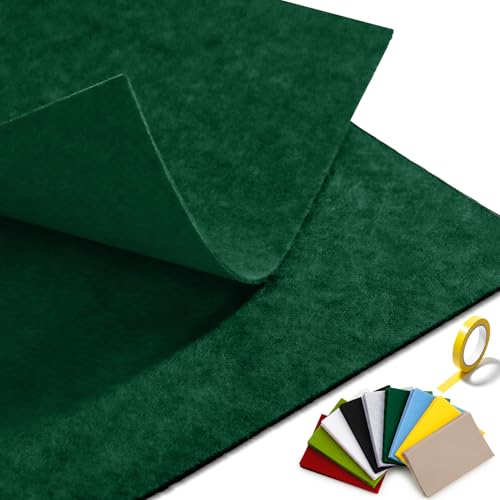 Hunter Green Felt Fabric 36" x 36", 1 Square Yard Stiff Acrylic Felt Sheet - color: Hunter Green, size: 36" X 36" (1 Yard)