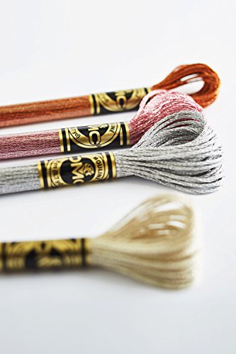DMC 317W-E415 Light Effects Polyster Embroidery Floss, 8.7-Yard, Pewter