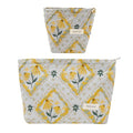 getgto 2 Pcs Makeup Bags, Large Cosmetic Bag Travel Toiletry Bag - color: Boho style