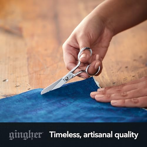 Gingher 5" Straight Fabric Scissors for Cutting Curves & Buttonholes - style: 5" Knife Edge Sewing