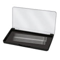 Magnetic Needle Holder Case with Clear Lid, Sewing Needle Organizer Box with Snap Closure, Strong Built-in Magnet Secures Pins Under 10.5cm, Craft Supplies Storage Gift for Sewers