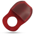 Toprank Leather Thumb Guard for Wood Carving - Premium Full Grain Leather Finger Protector, Handmade Carpenter Carving Kit Accessory (Red) - color: Red