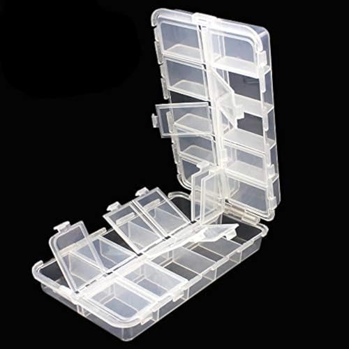 Premium 20 Compartments Tackle Boxes, Tackle Utility Boxes, Plastic Box Storage Organizer Box Adjustable, Fishing Tackle Storage Box Organizer