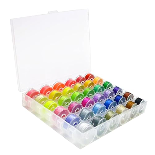 36pcs Polyester Plastic Sewing Thread bobbins Set