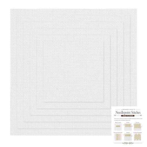 6 Sizes Blank Needlepoint Canvas 18 Mesh Cotton Blank Canvas Set