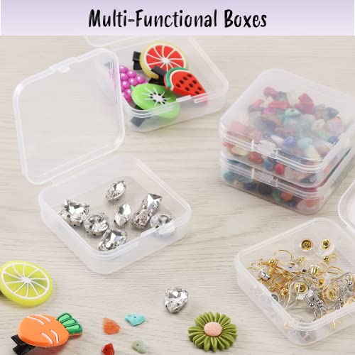 Mr. Pen- Bead Organizer Box, 12 pcs, Clear - color: Clear White, size: 12 Pcs(2.15"x2.15"x0.7")