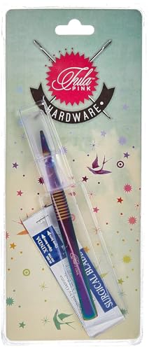 Tula Pink 5.5in Surgical Seam Ripper, Precision Stainless Steel Blade, Comfort Grip, Signature Design for Detailed Unpicking – Ideal for Quilting and Sewing