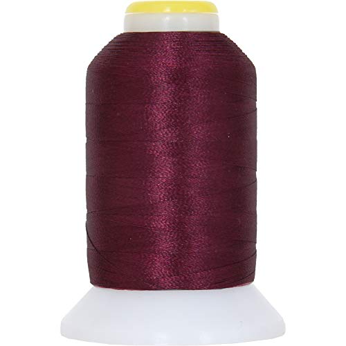 ThreadArt 60wt Embroidery Bobbin Thread, 1000M, Burgundy - color: Burgundy