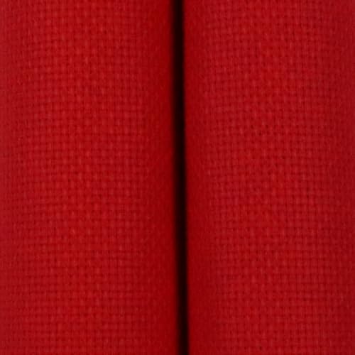 KCS 2 pc of 15" x 18"(38cmx45cm) 16 Count Cross Stitch Cotton Aida Cloth Needlework Fabric Box (Red, 16CT) - color: Red, size: 16CT