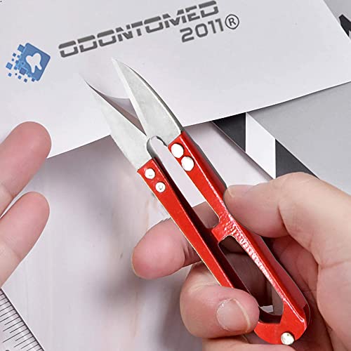 Pack of 3 Pcs Sewing Scissors Clippers Multipurpose Quick-Clip Yarn Thread Cutter Portable Embroidery Thrum Fishing Thread Cutter Mini Snips Trimming Nipper for Stitch Small Plants Crafts DIY Projects