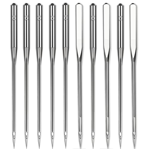 200 Pcs Universal Size 90/14 Sewing Machine Needles, Heavy Duty Sewing Machine Needles for Embroidery Leather Jeans, Compatible with Kind of Home Sewing Machine - style: 200pcs