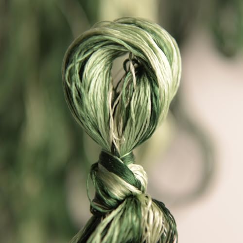 100% Mulberry Silk Embroidery Thread 7 Colors 110m Each (19) - color: 19