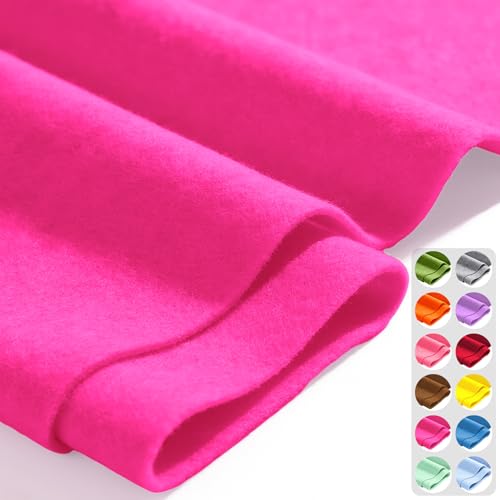 Fuchsia 36" X 36" Felt Fabric Sheet - 1.6mm Thickness - color: Fuchsia, size: 36" x 36"