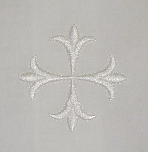 Integrity Designs White Linen Altar Cloth Cross Embroidery