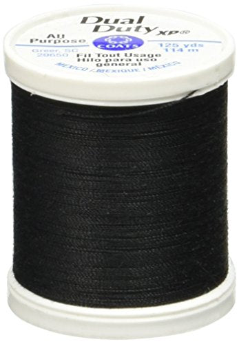 Coats Thread & Zippers Dual Duty XP General Purpose Thread, 125-Yard, Black