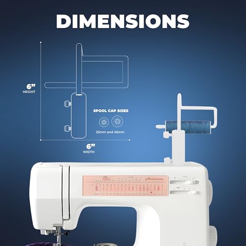 Embroidex Thread Easy Spool Pin Adapter Universal Spool Holder Thread Stand for Sewing Machine, Quilting and Embroidery Machines Great for Metallic Thread
