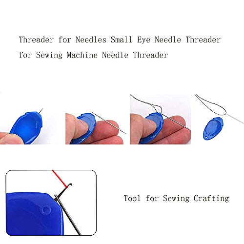 Needle Threader Tool Self Threading Hand Needles,Wire Loop DIY Needle Threader Stitch Insertion Hand Machine Sewing Tool- Fit for Adult,Old,Kids 6 Pcs Needle Threading Device