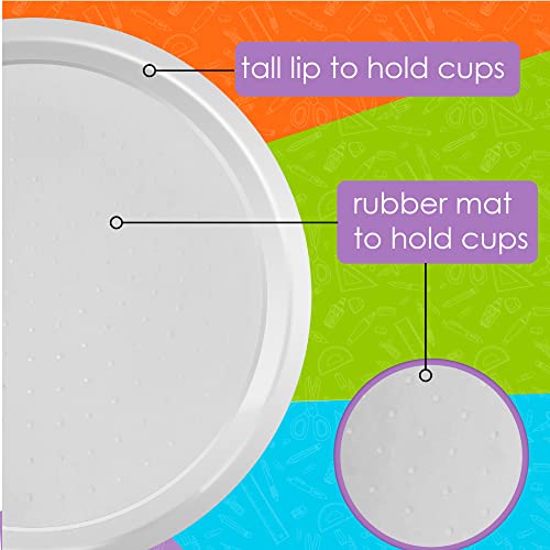 Hapinest Rotating Art Supply Organizer - Crayon, Marker & Pencil Storage Solution for School Teachers & Classroom Crafts - Rotating Desk Organizer Caddy