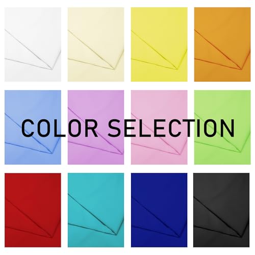 Royal Blue Cotton Fabric 3 Yards, 100% Natural Cotton Poplin Fabric by The Yard, 59 Inches Wide Lining Fabric for Sewing Apparel Cloth Hard-Wearing & High-Density Embroidery Quilting, Sewing Material - color: Royal Blue, size: 3Y