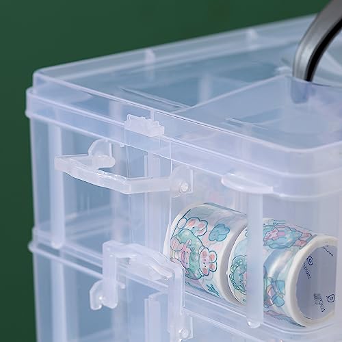 Gagee 7-Tier Craft Storage Organizer, Clear - color: Clear, size: 7