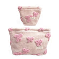 getgto 2 Pcs Makeup Bags, Large Cosmetic Bag Travel Toiletry Bag - color: Girly pink