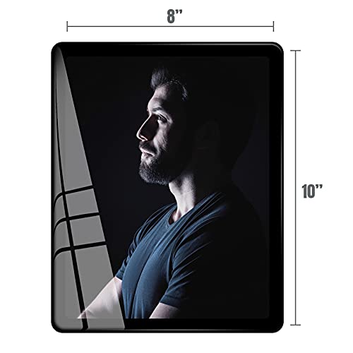 Bluesun 8x10 Picture Frame Black Standing can be Vertical and Horizontal - Real Glass Frames, Cool 8×10 Photo Frame, Wall Frames Gifts for Men Boyfriend Dad Boss and Loved Ones(8x10, Black) - color: Black, size: 8x10 （1 Pcs）
