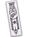 Personalized.Design Cross Stitch Kit House Stark - DIY Father's Day Gift - Hand Embroidery Bookmark with GoT Pattern - color: House Stark